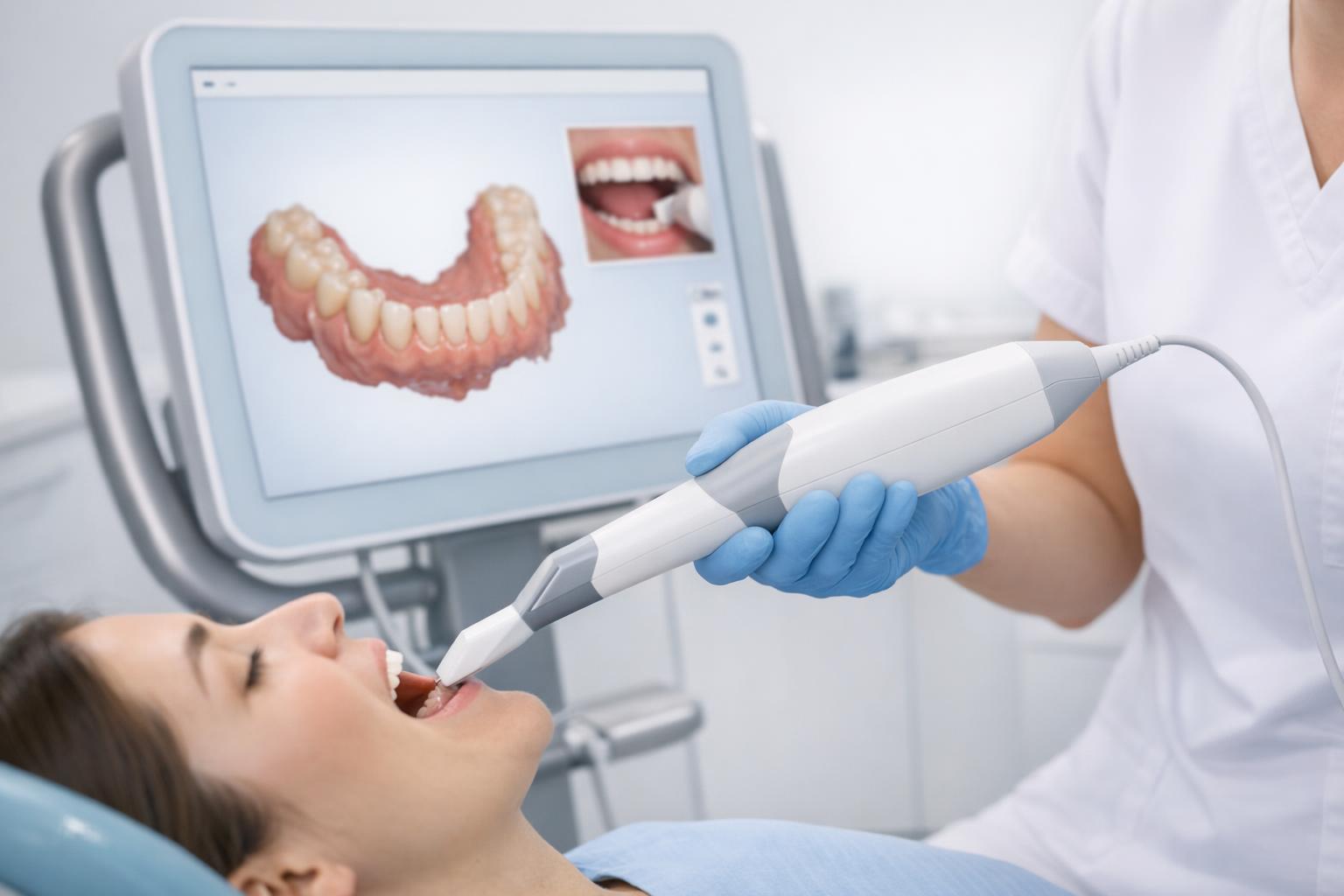 Zdjęcie skanera 3D używanego przez ortodontę